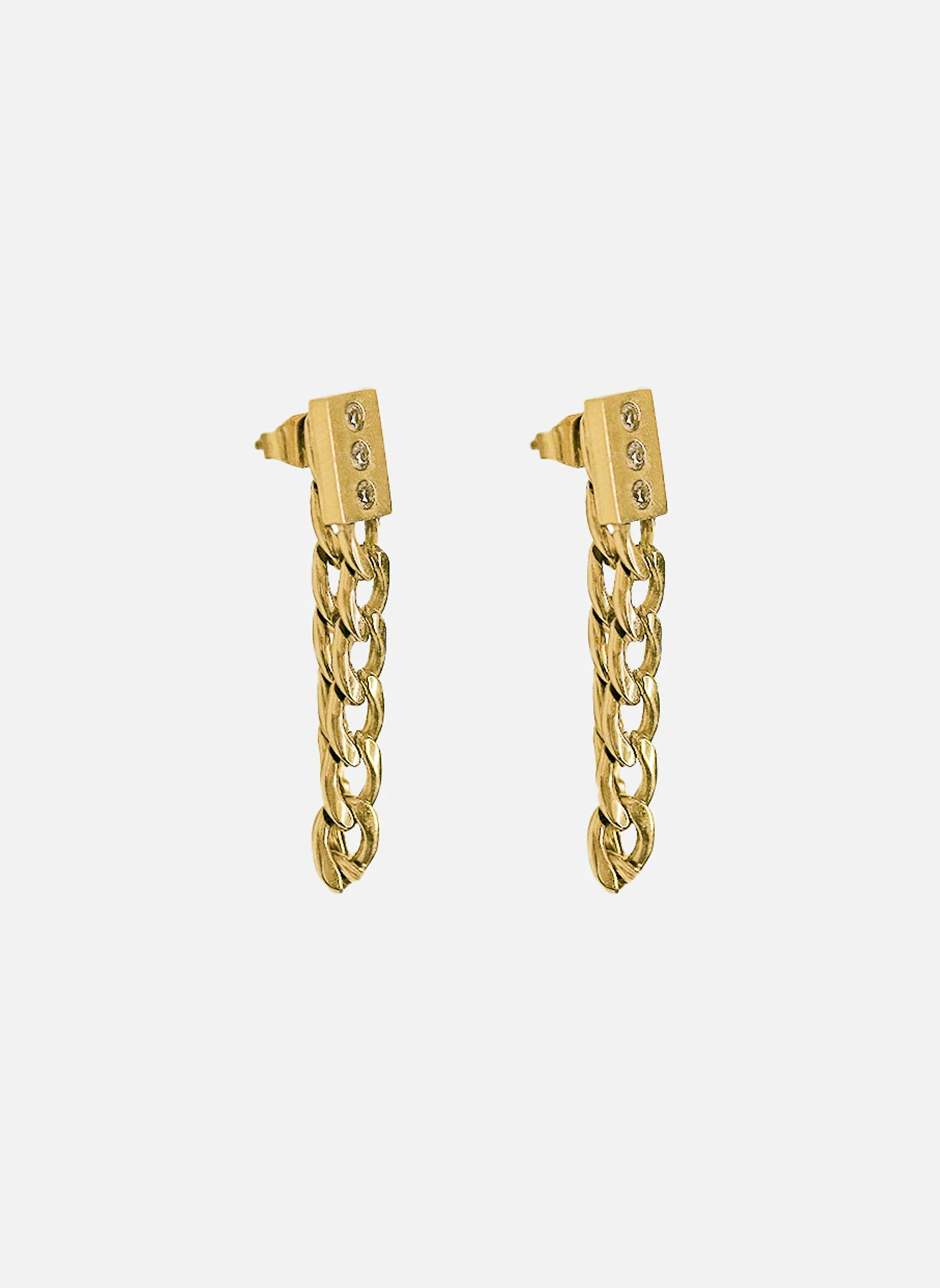 POSEIDON - Boucles d'oreilles pendantes poseidon | Doré
