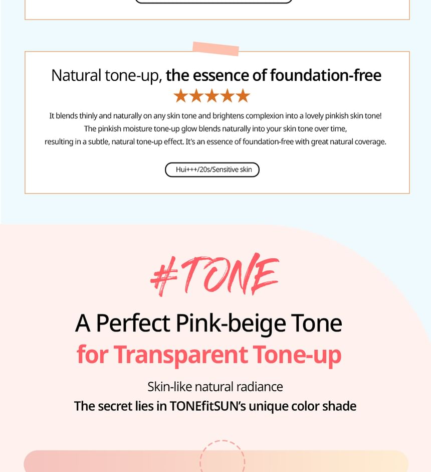 TONEfitSUN - Vegan Tone-Up Zonnekussen