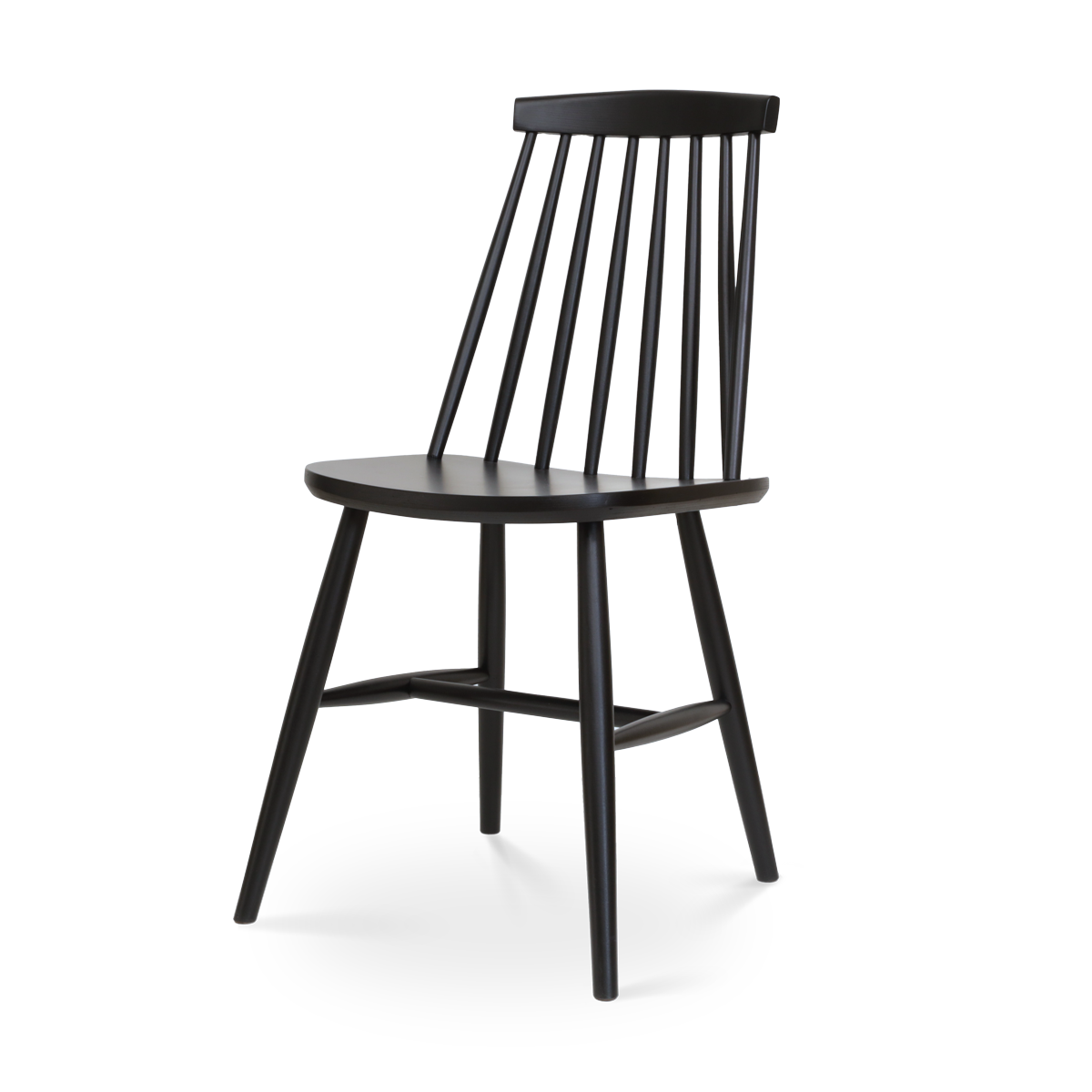 Houten spijlenstoel Filou - zwart