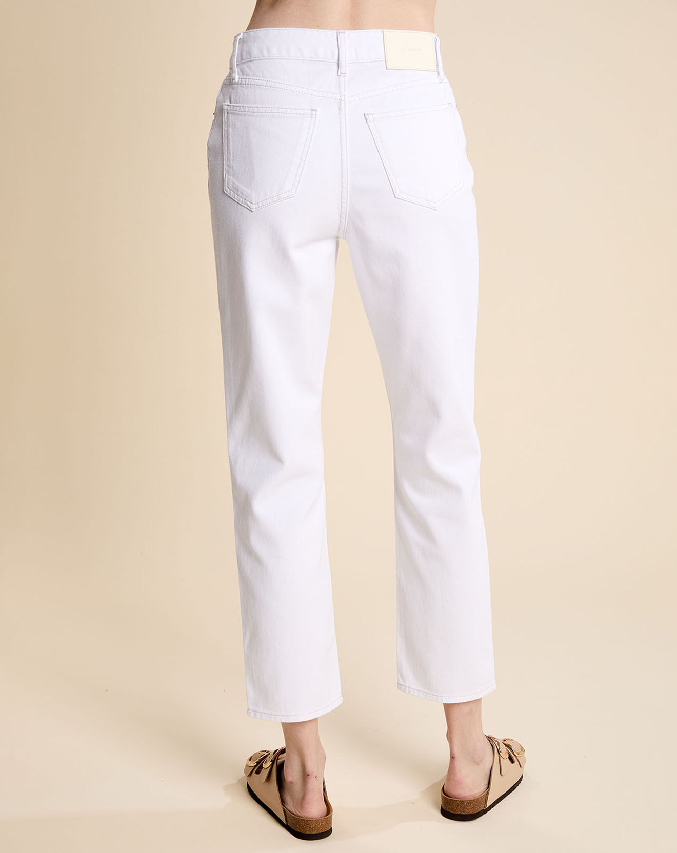 Bellerose Jean slim 100% Coton Bio Pam blanc