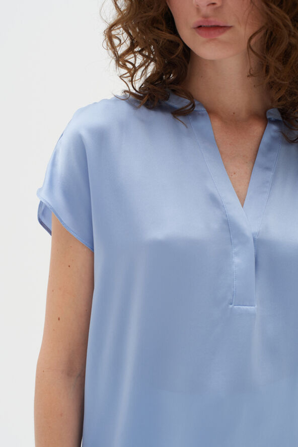 InWear LiraIW Leonore Top Premium - 100% Silk Blue serenity