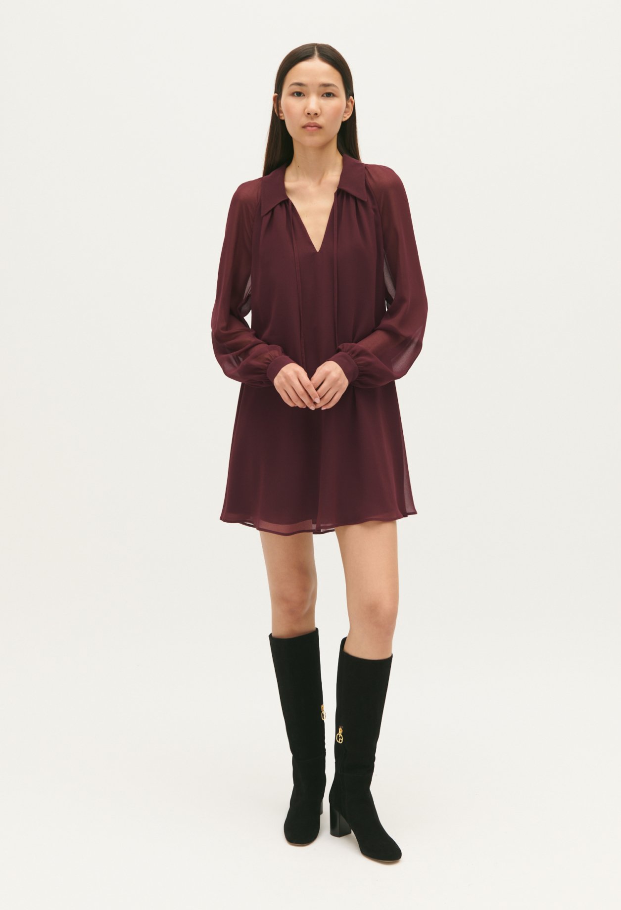 Robe courte fluide