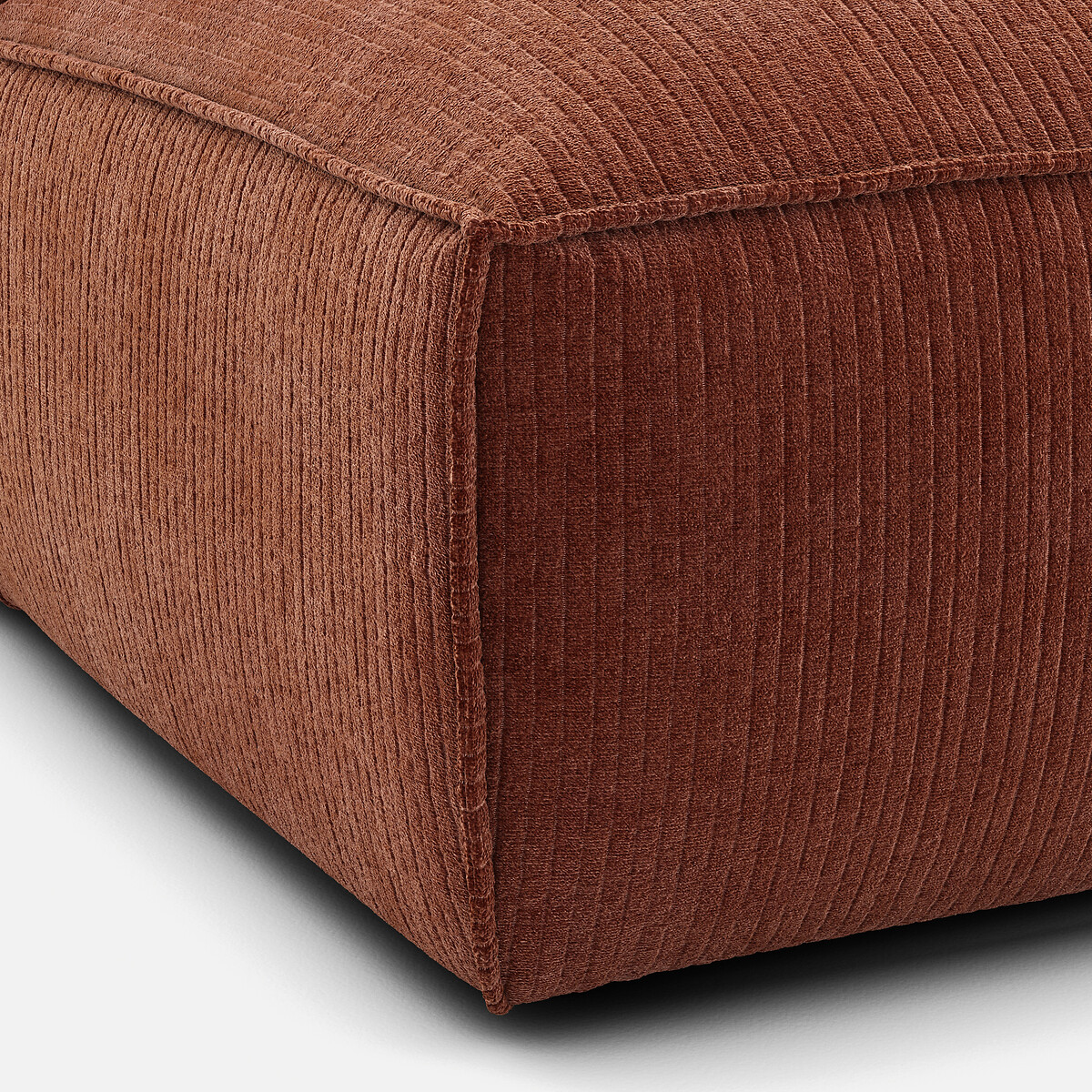 LA REDOUTE INTERIEURS<br>Sofá lounge, direito, veludo vintage, Seven