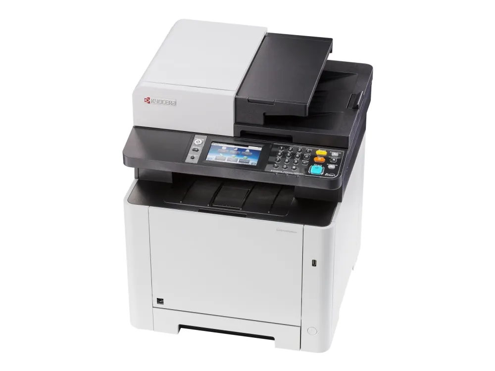 Kyocera ECOSYS M5526cdw - Multifunktionsprinter - farve - laser - Legal (216 x 356 mm)/A4 (210 x 297 mm) (original) - A4/Legal (medie) - op til 26 spm (kopiering) - op til 26 spm (udskriver) - 300 ark - 33.6 Kbps - USB 2.0, Gigabit LAN, USB vært, Wi-
