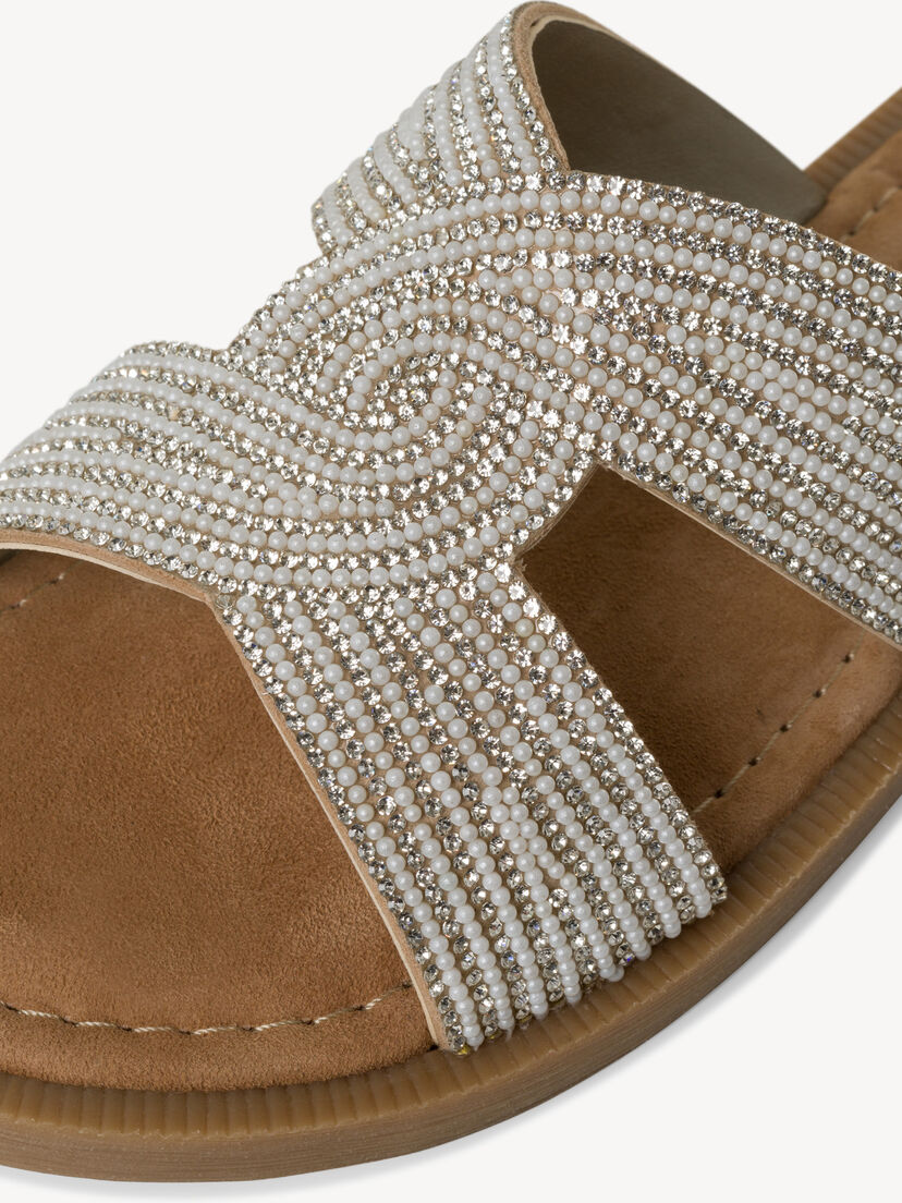 Leren Slipper - zilver
