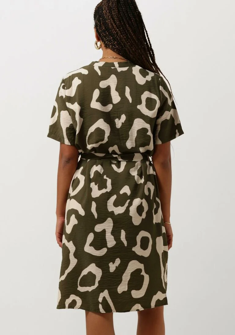 OBJECT groene object midi jurk objjacira s/s shirt dress noos