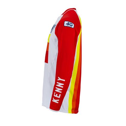 Maillot cross Kenny TITANIUM RED WHITE 2022 - Blanc / Rouge
