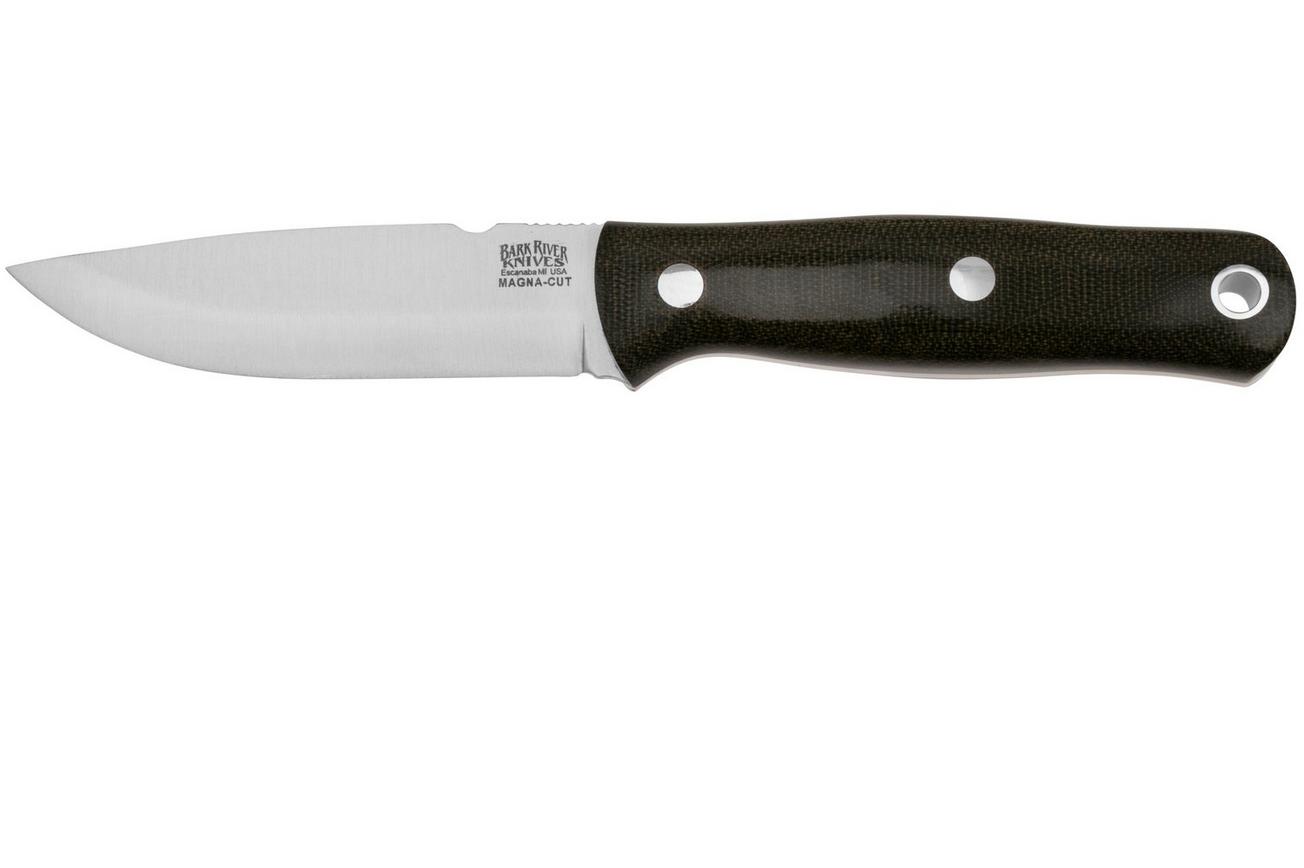 Bark River Euro Bushcrafter 06-186-GCM MagnaCut, Green Canvas Micarta bushcraftmes