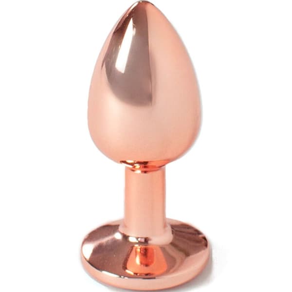 Secretplay - Metall Butt Plug Rose Gold Liten Størrelse 7 Cm