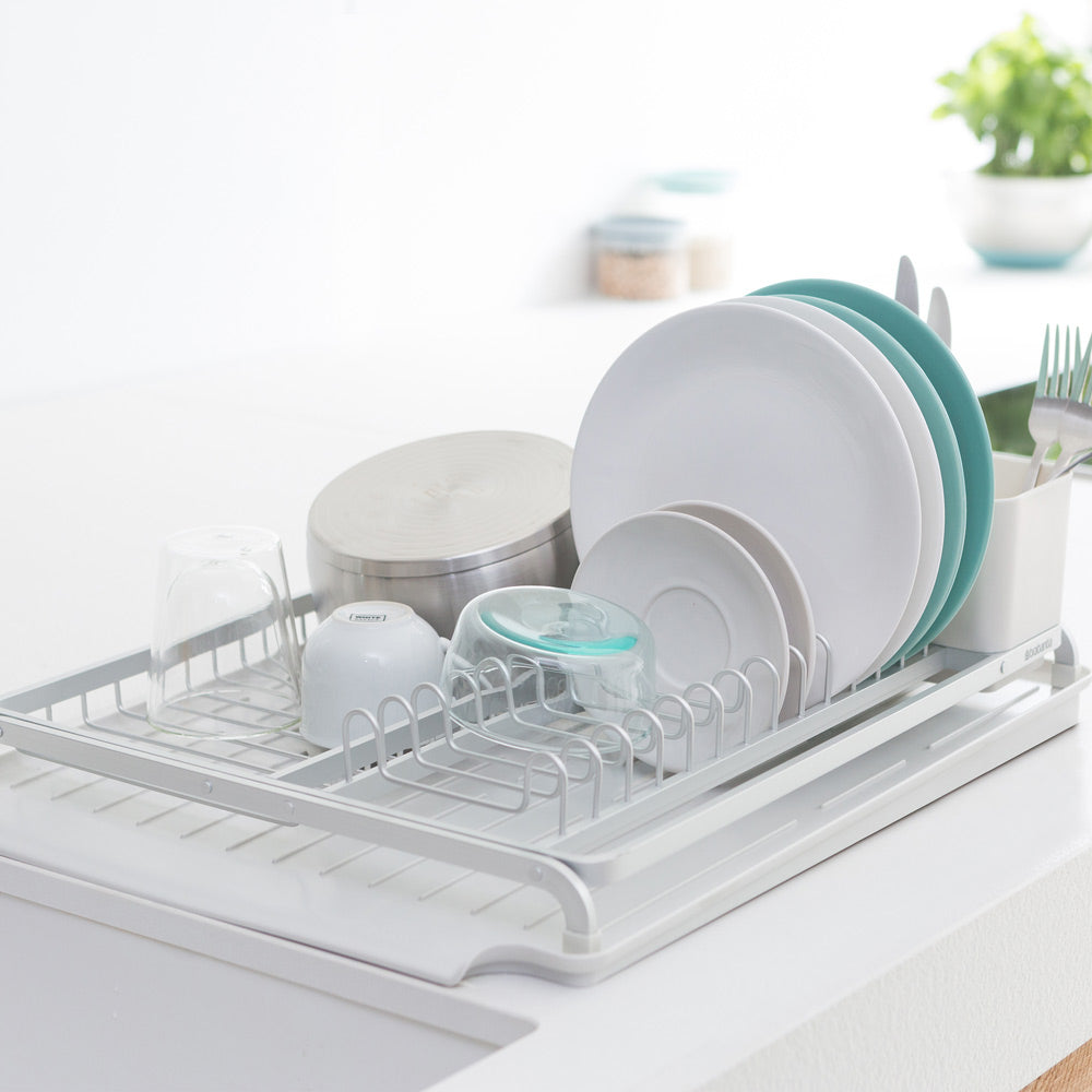 Egouttoir à vaisselle grand modèle gris clair Brabantia