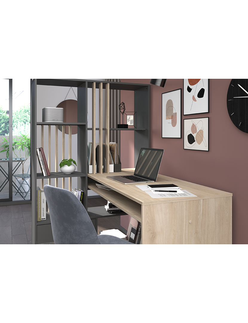 Shadow Secretary Dark Oak and Grey