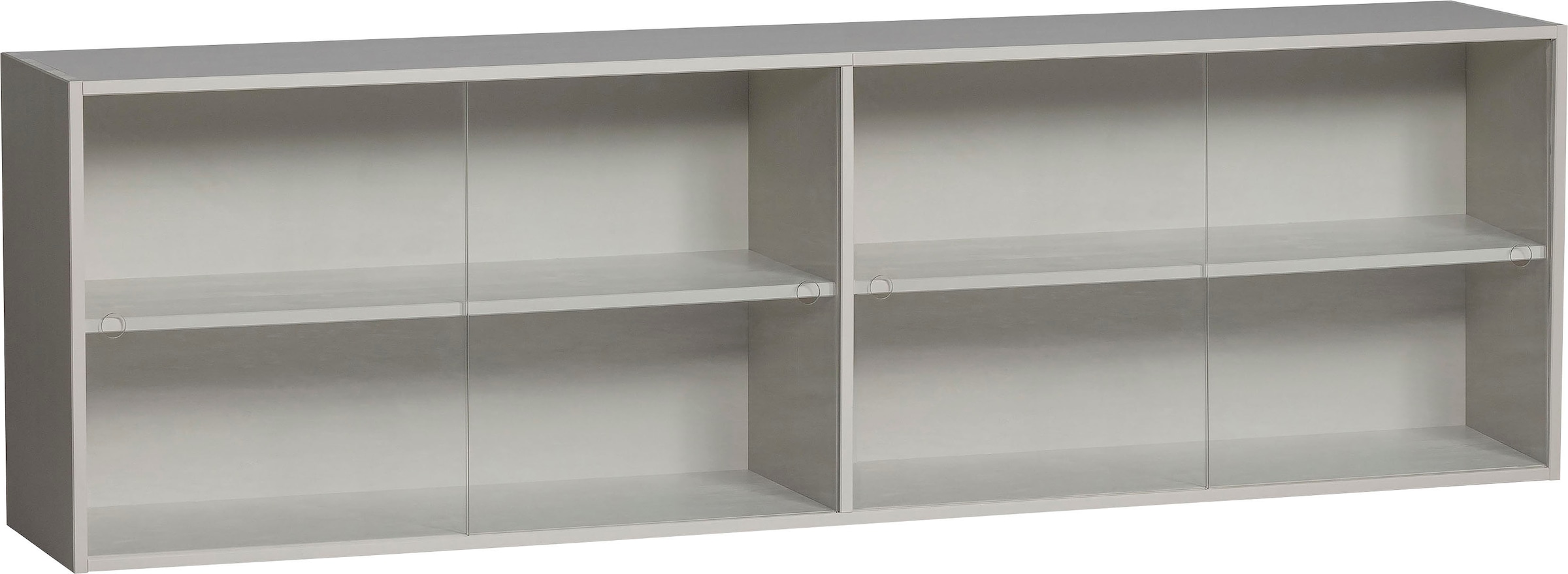 WOOOD Aufsatzschrank »Klink« mit durchsichtigen Schiebetüren, H 60 cm x B 200 cm