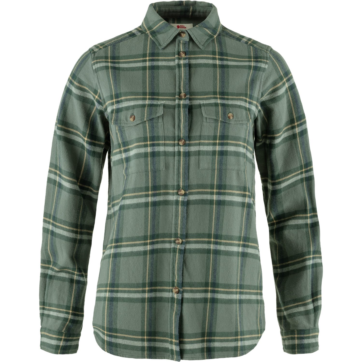 Fjällräven Övik Heavy Flannel Hemd Damen patina green
