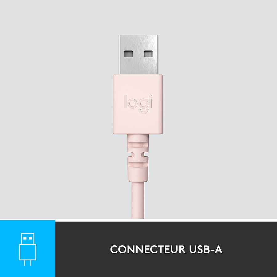 Logitech USB Headset H390 - Rose