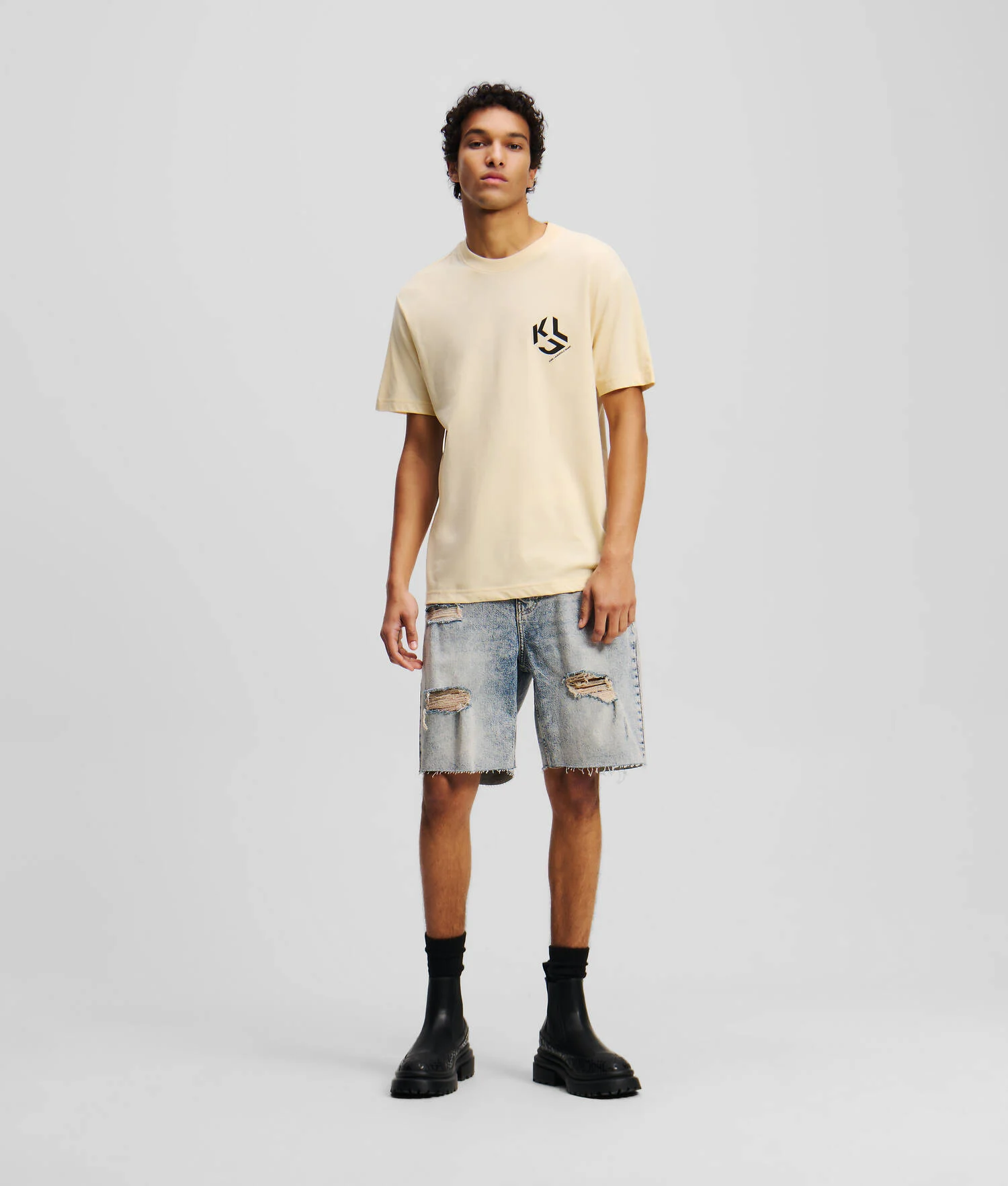 T-SHIRT AVEC MONOGRAMME - Frêne de bois