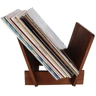 Accessoire platine vinyle Enova Hifi Support posable pour 25 disques vinyle VR 25 WD bois