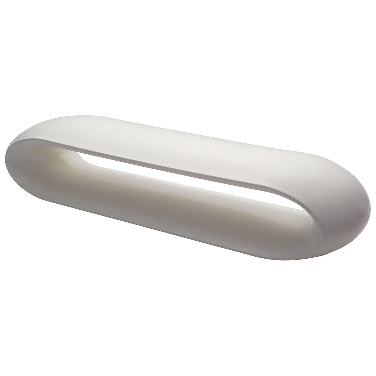 Serralunga Banc Boucle Design par Christophe Pillet blanc - 50x40x180 cm