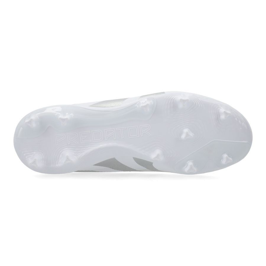 adidas Predator League FG/AG Polar Victory - Blanc/Argenté/Bleu Enfant