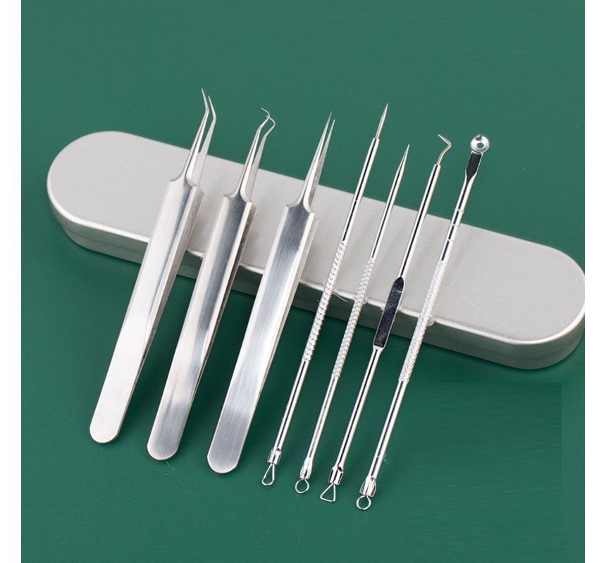Choyu - Set van 7: RVS mee-eter verwijderaar (verschillende designs)
