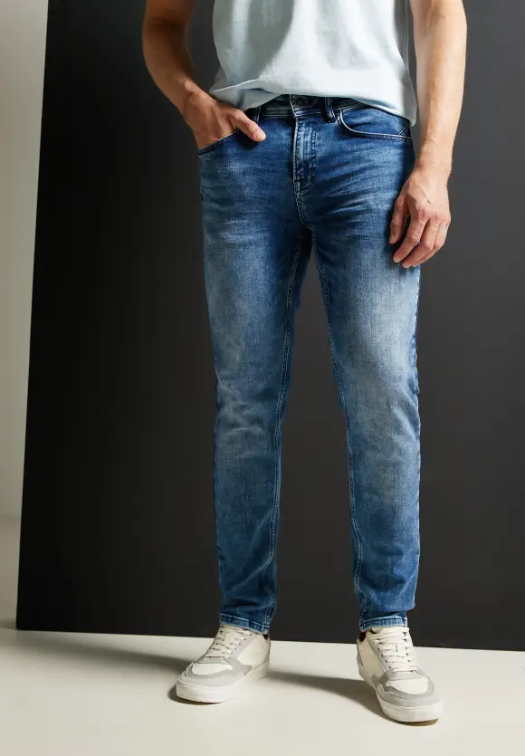 Regular Fit Jeans - soft greencast random wash