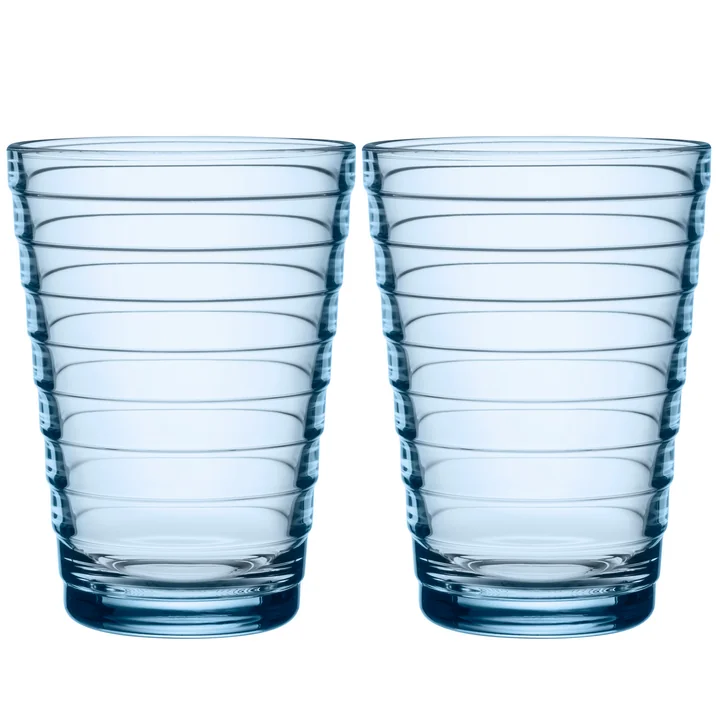 Iittala - Aino Aalto Longdrinkglas 33 cl, aqua (2er-Set)