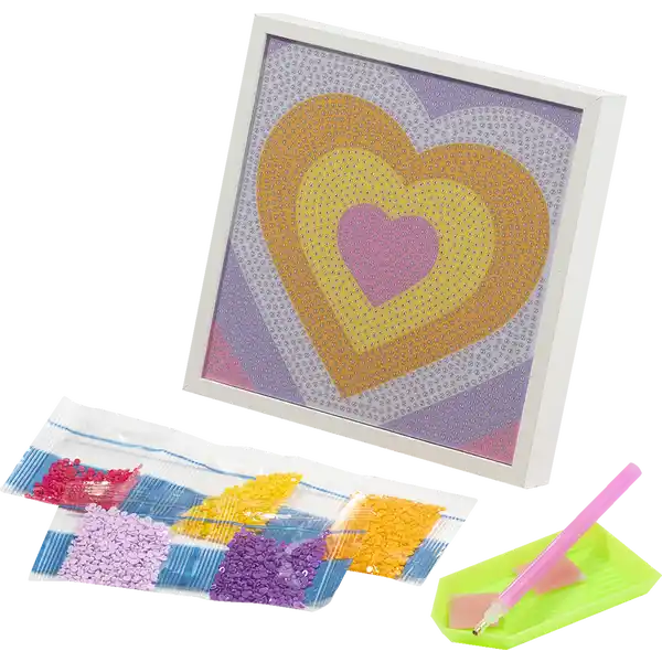 Diamond Painting-Bastelset Herz