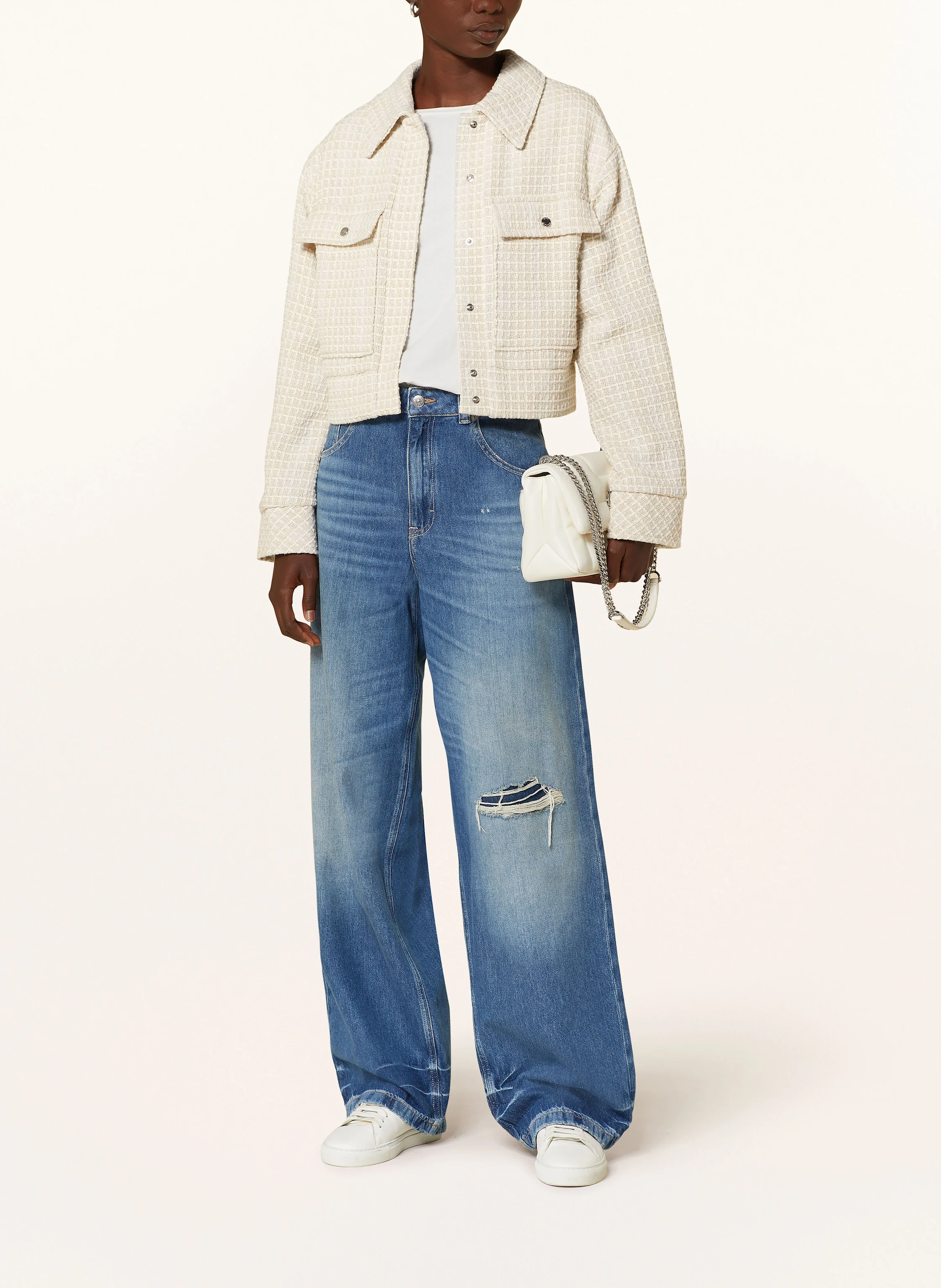 BOSS Kastenjacke JATWEDI aus Bouclé