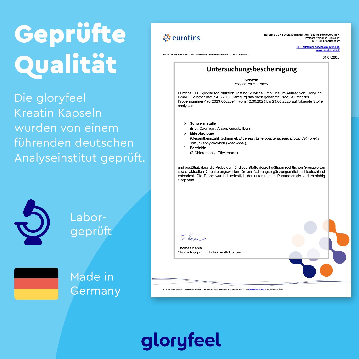 gloryfeel® Creatin Kapseln