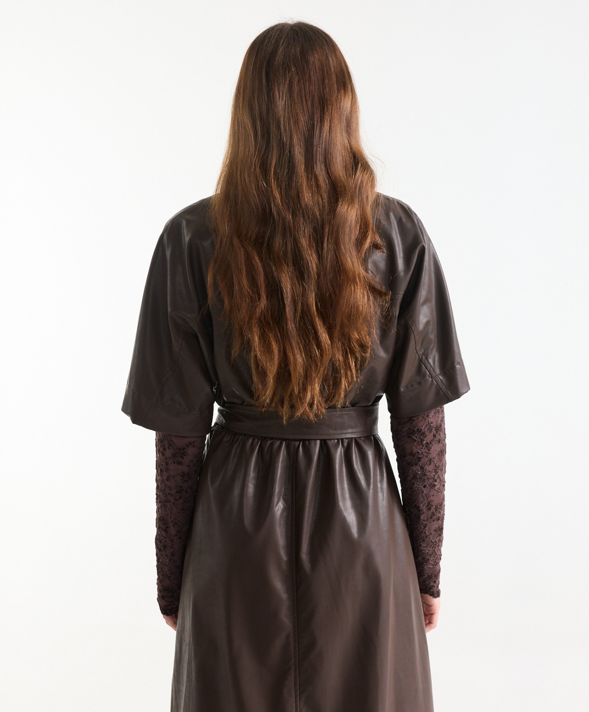 JANSEN Amsterdam Dames jurk bruin