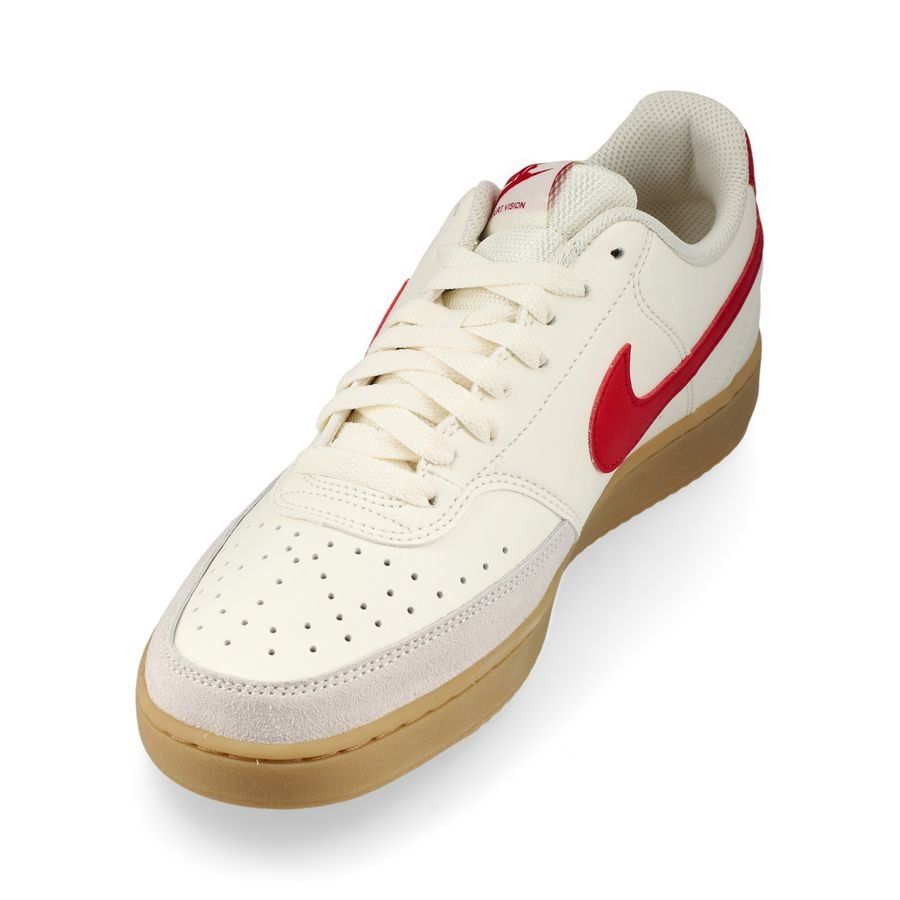 Nike Chaussures Court Vision Low - Blanc/Rouge