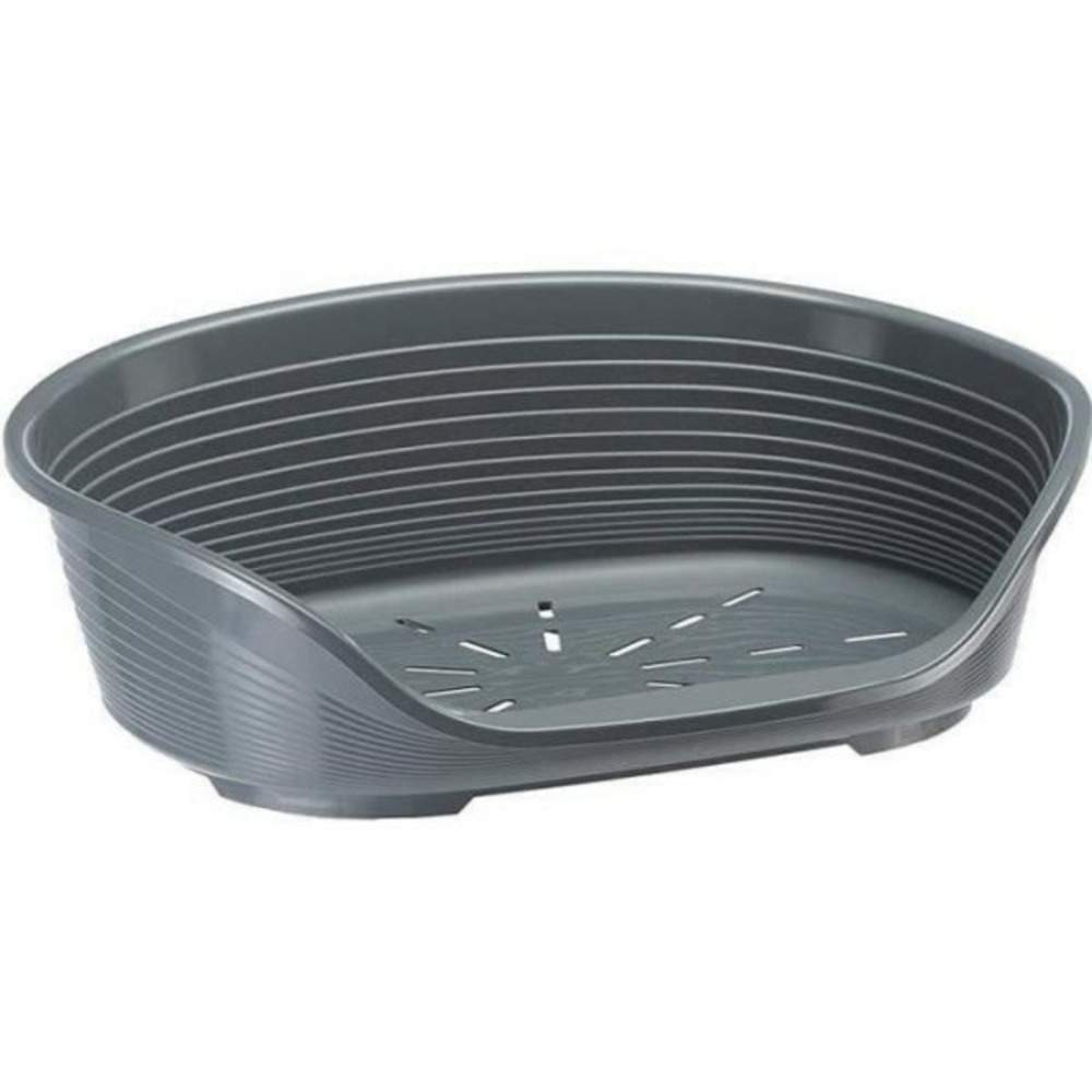 Corbeille siesta deluxe 8 - 82x59,5x25 cm - gris foncé - pour chien et chat