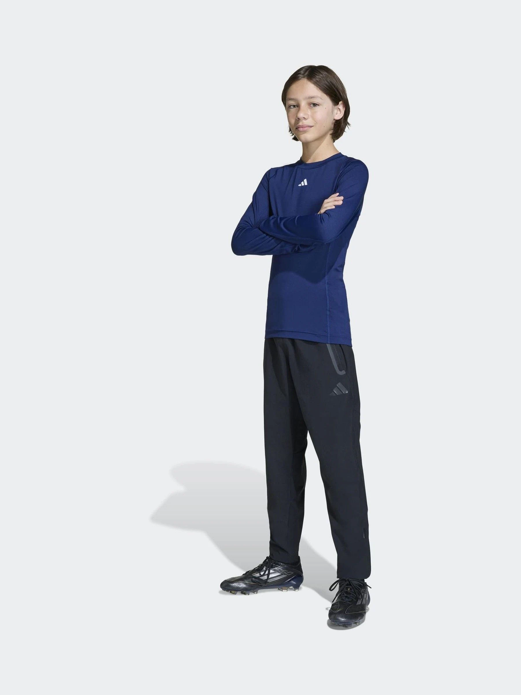 Blauw - Adidas Techfit Aeroready top met lange mouwen