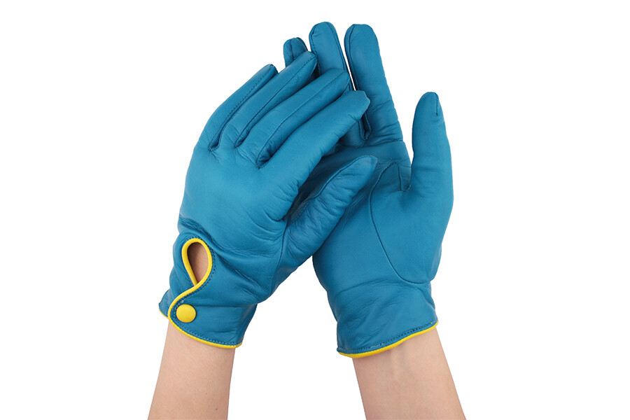 Glove Montreux turquoise lime