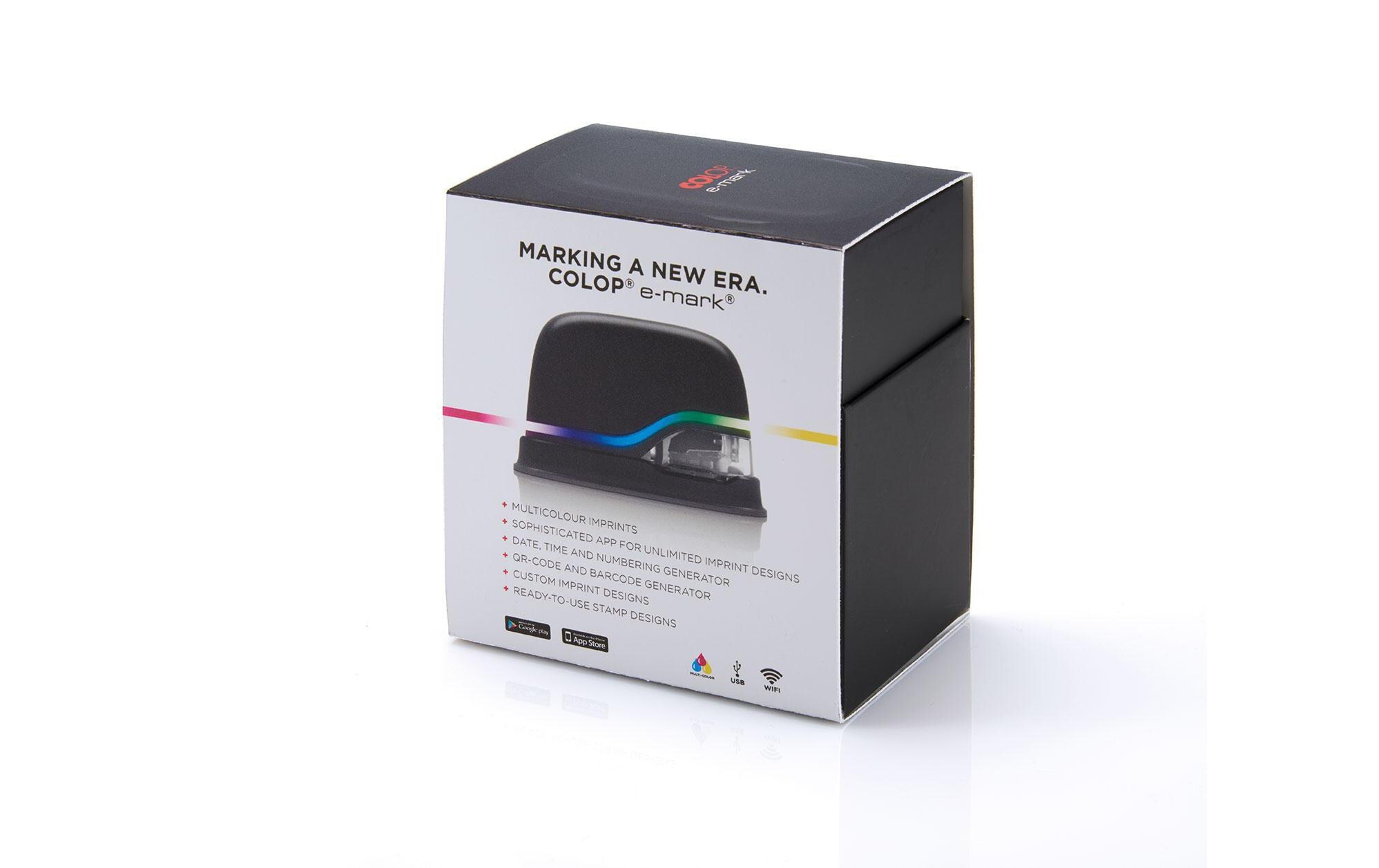 Beschriftungsgerät COLOP e-mark Schwarz<br>Colop e-mark – Eine neue Ära für Stempel
