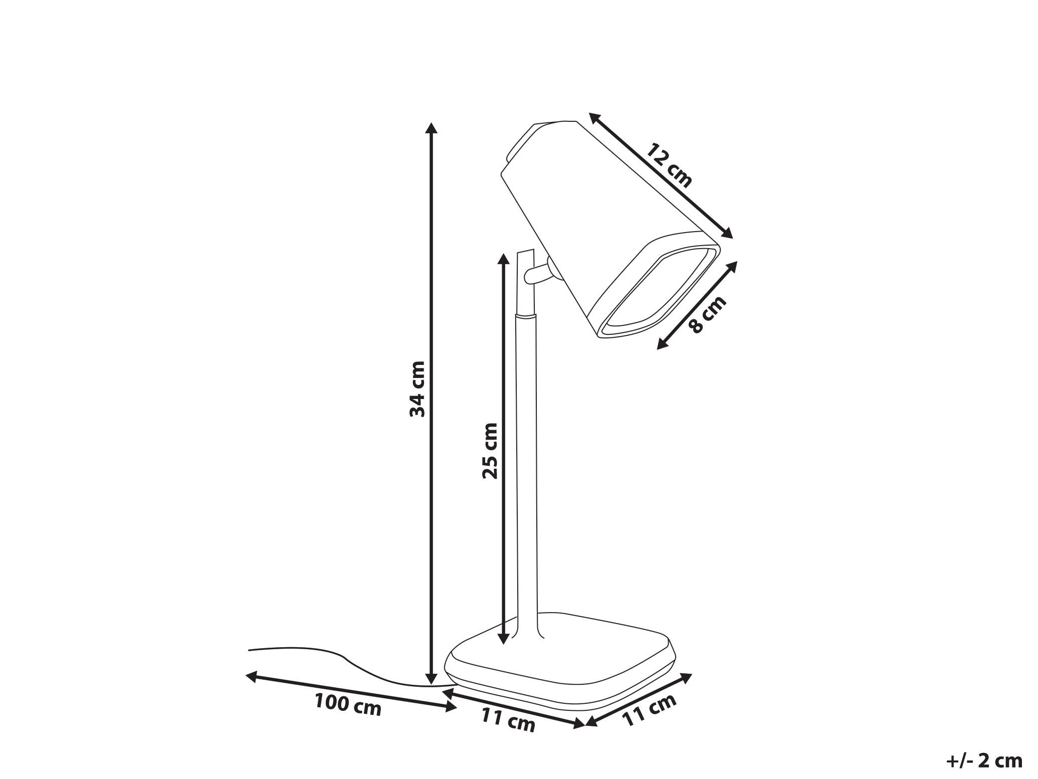 LED bureaulamp MUSCA met dimmer Wit