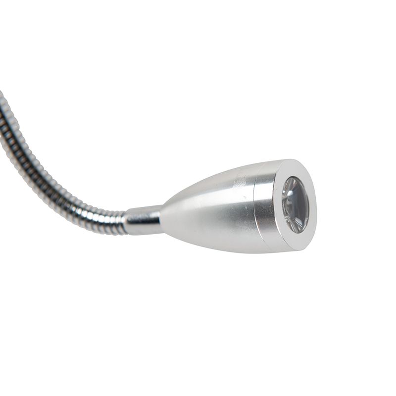 Moderne wandlamp wit met kap velours zwart - Brescia