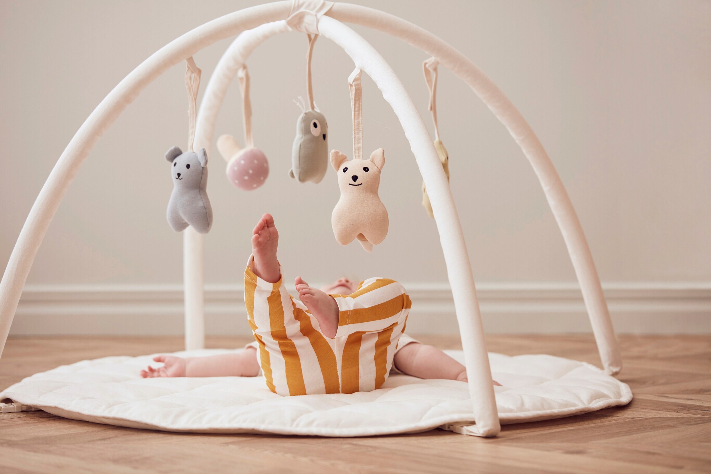 Kids Concept Babygym Textil naturweiß