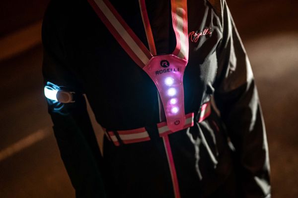 Rogelli LED Armbånd, White