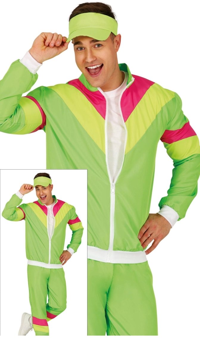 Neon Groene Trainingspak Fout Heren