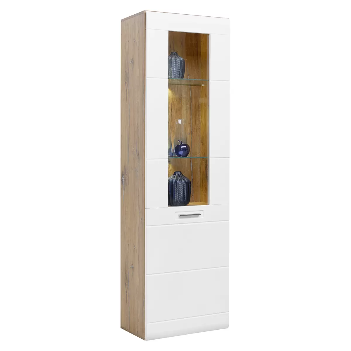 Vitrine Auris Eiche,weiss