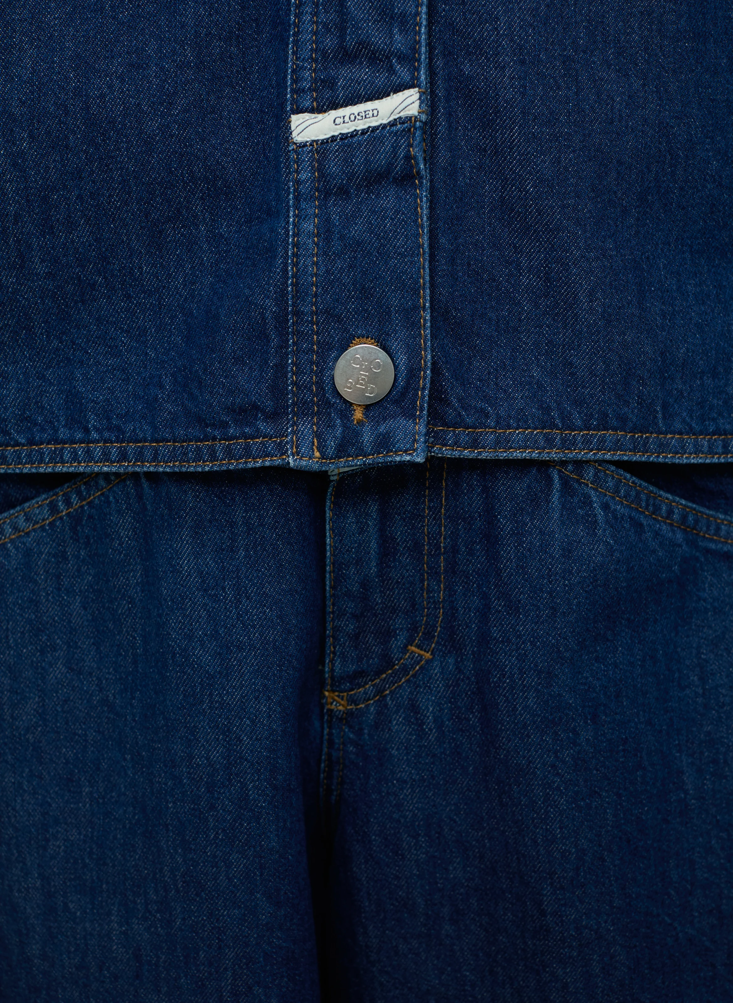 HERITAGE - Veste de travail denim en coton | Bleu