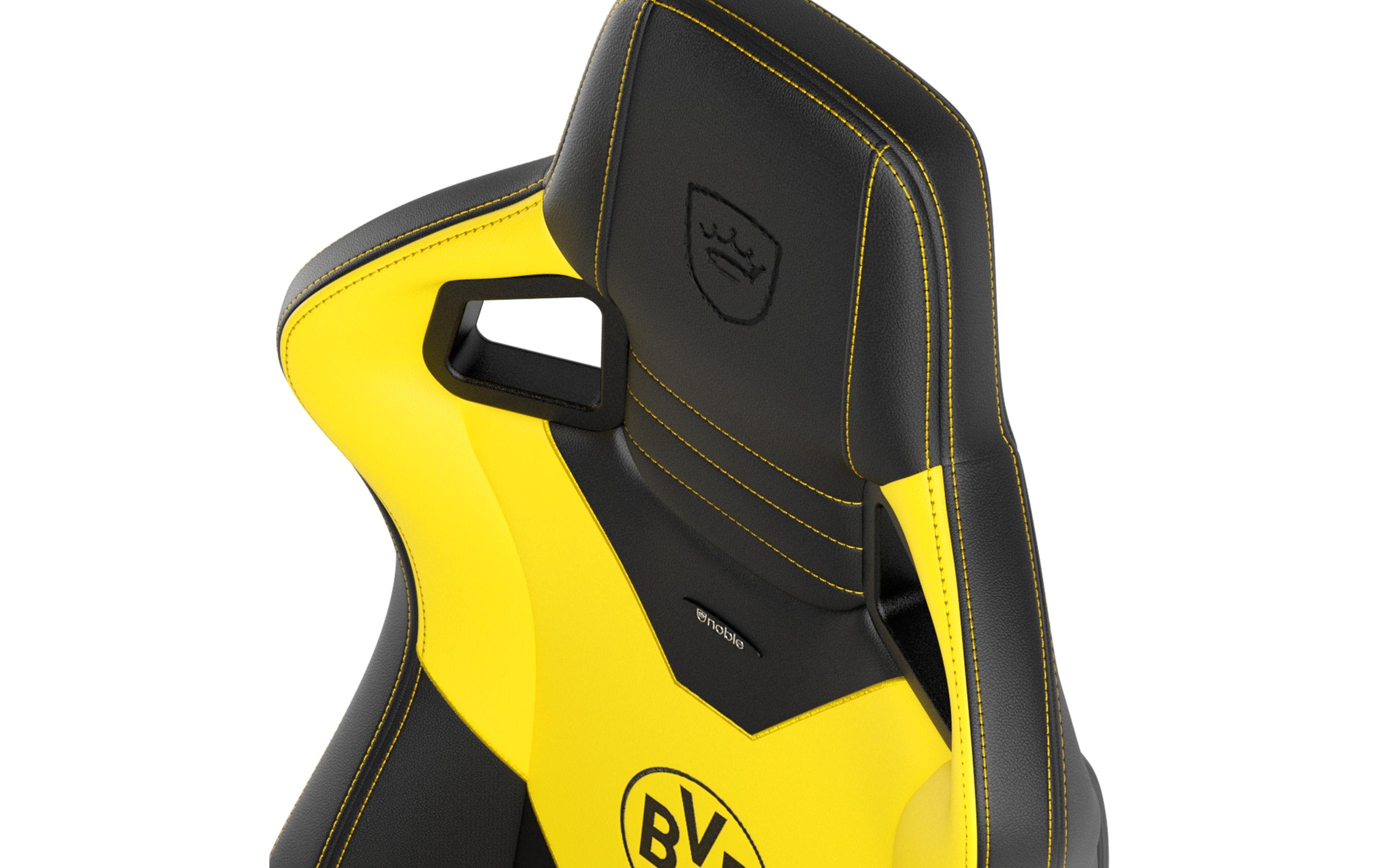 Gaming-Stuhl Epic Borussia Dortmund Edition Gelb/Schwarz<br>Gaming-Computersessel aus Kunstleder und mit 120 kg Belastbarkeit