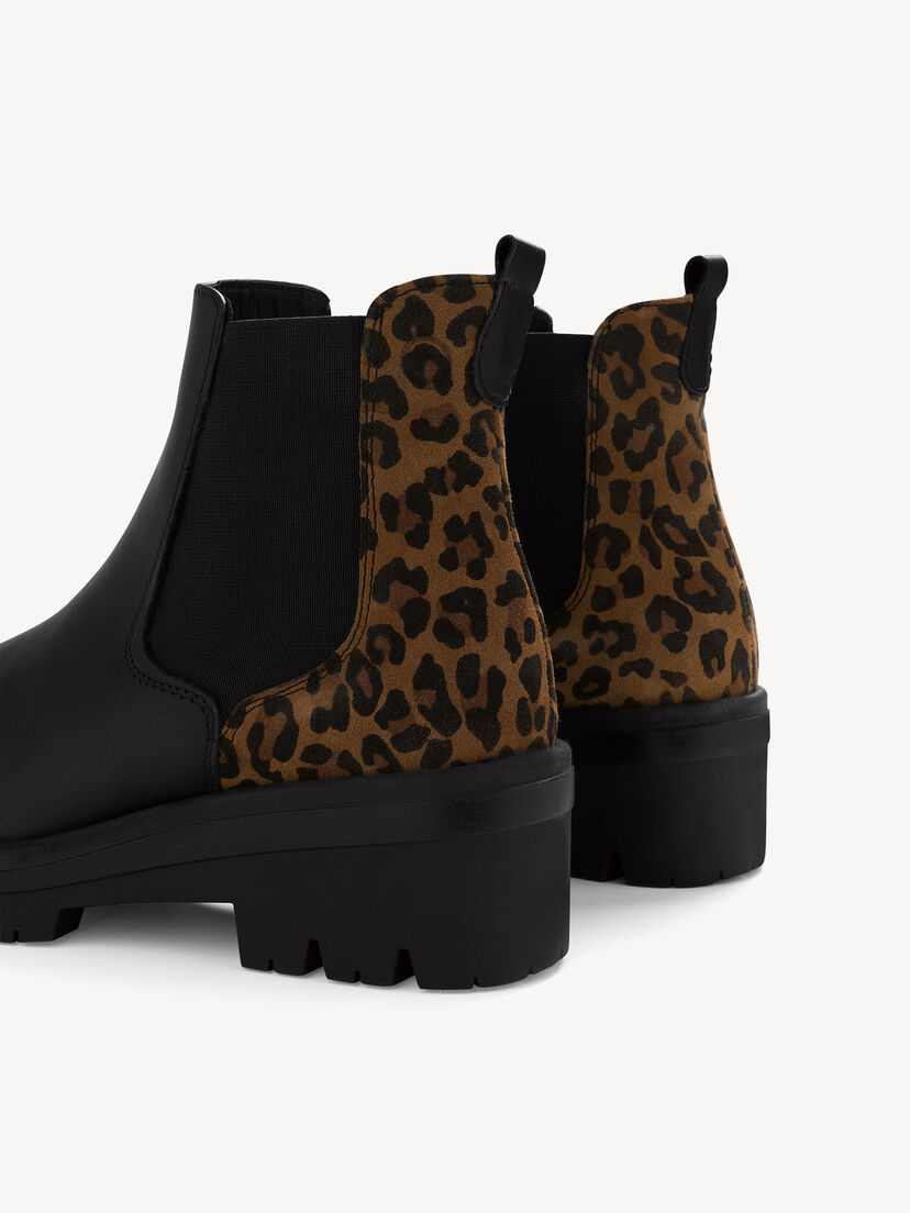 Leren Chelseaboot - zwart