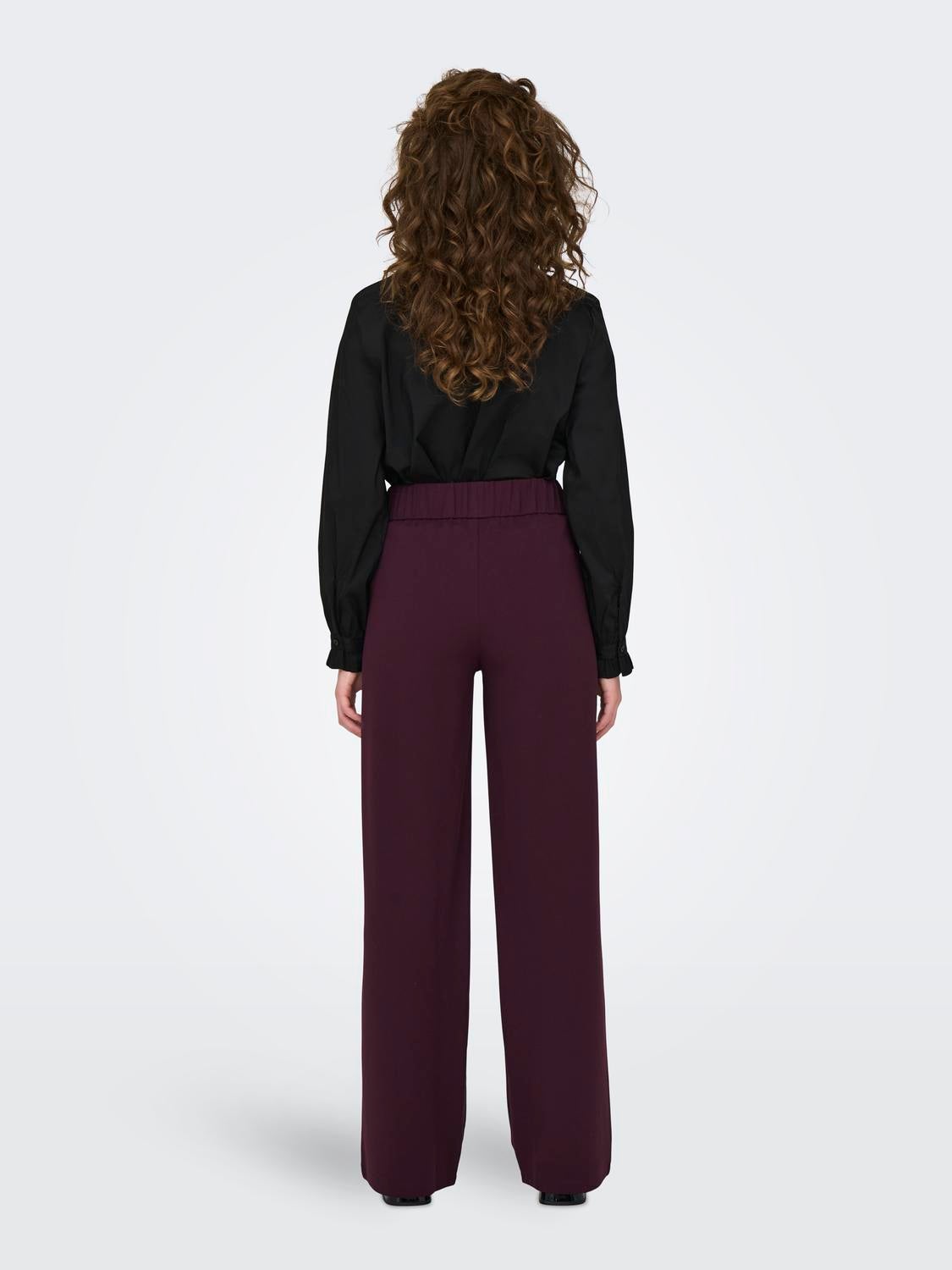 JDYLOUISVILLE Hohe Taille Weiter Beinschnitt Hose mit weitem Beinschnitt Winetasting