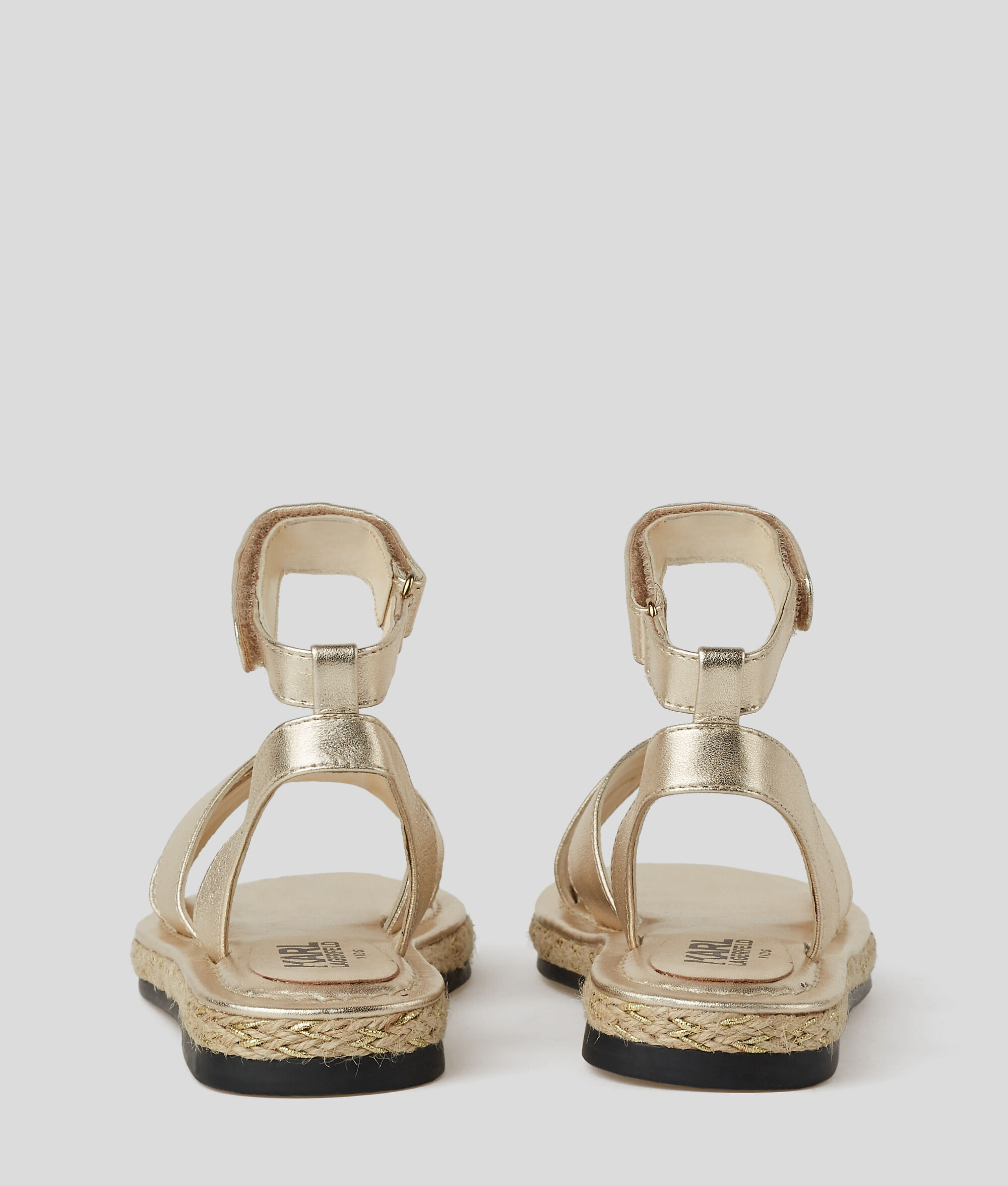 Sandales métallisées pour fille