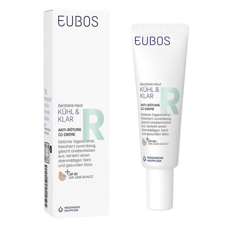Eubos Kühl & Klar Anti-Rötung CC Creme LSF 50, 30 ml