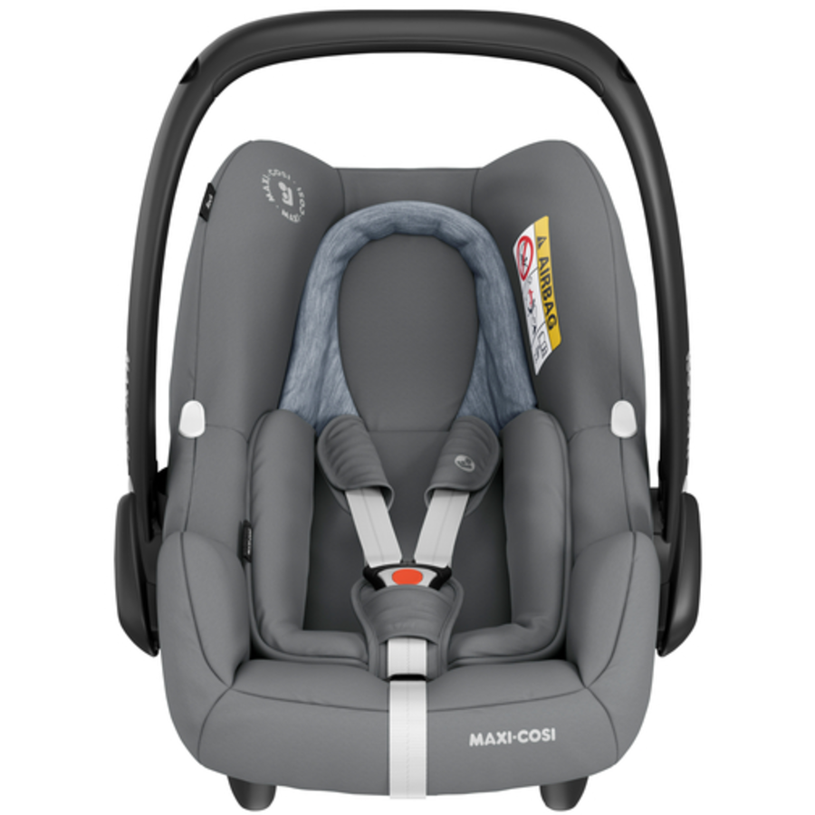 MAXI COSI Set Babyschale Rock Essential Grey plus Base FamilyFix 2