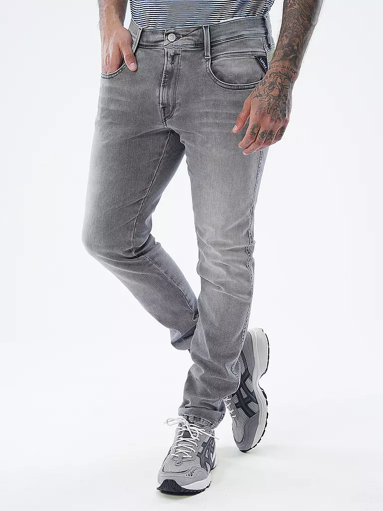 REPLAY Jeans ANBASS HYPERFLEXX hellgrau
