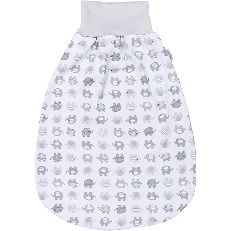 TupTam Baby Strampelsack mit breitem Bund Unwattiert grau Modell 1