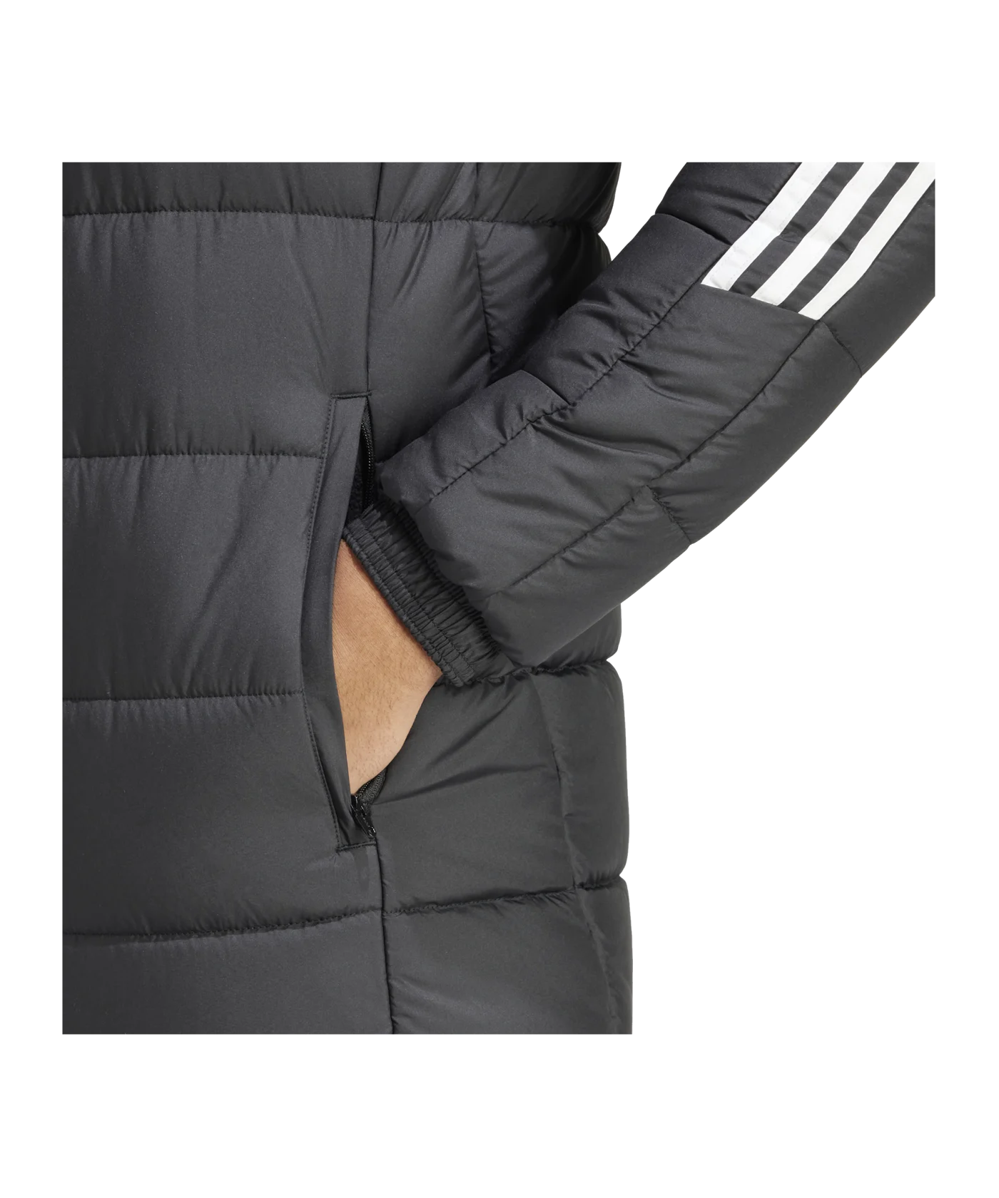 adidas Tiro 24 Long Coachjacke Schwarz Weiss